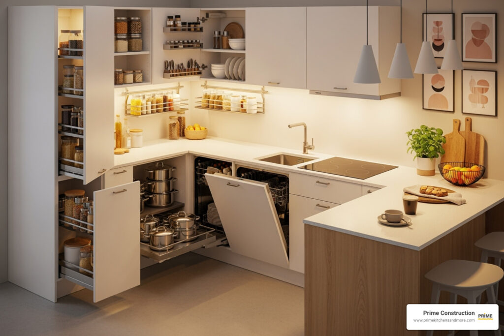 Space-saving kitchen cabinet ideas