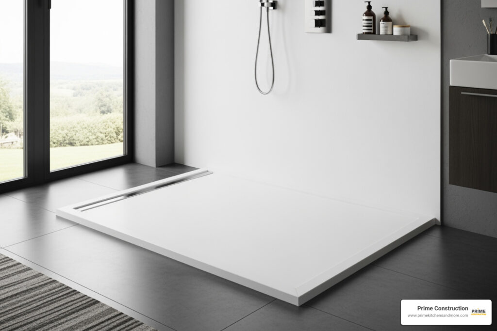 curbless shower design