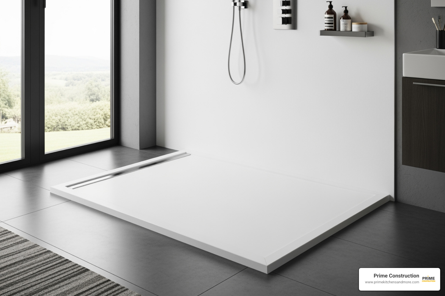 curbless shower design