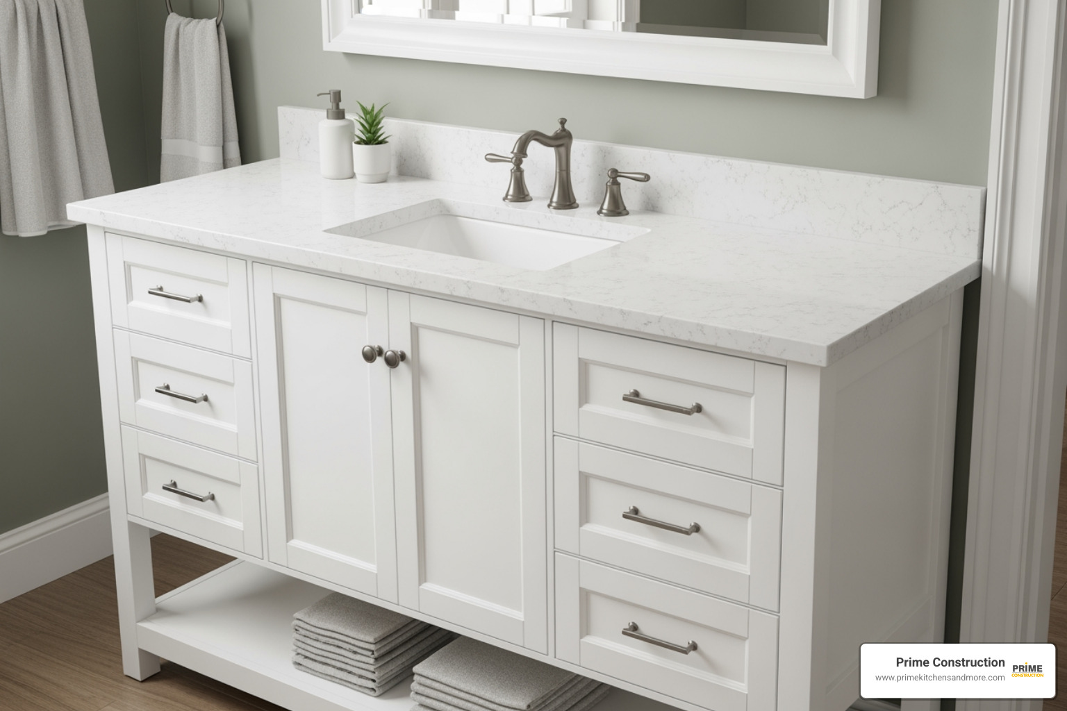 48 vanity with quartz top