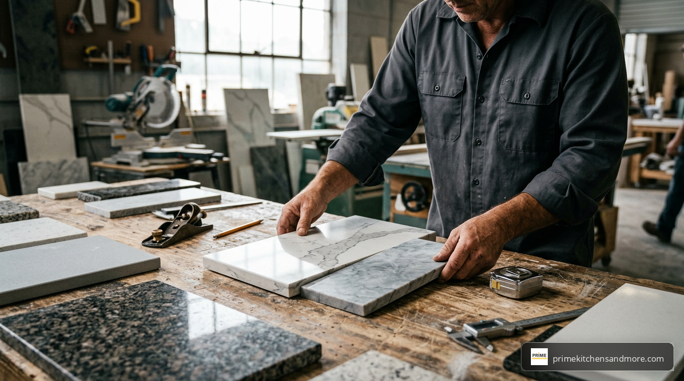 kitchen and bathroom countertop material comparison in Orlando FL