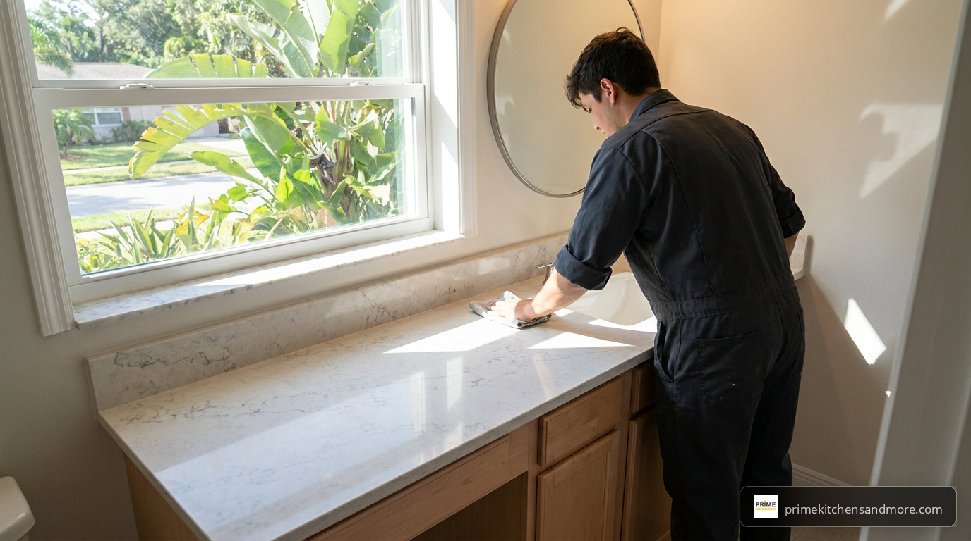 Quartz Countertops for Small Bathrooms in Orlando FL: The Complete Guide - quartz countertops for small bathrooms