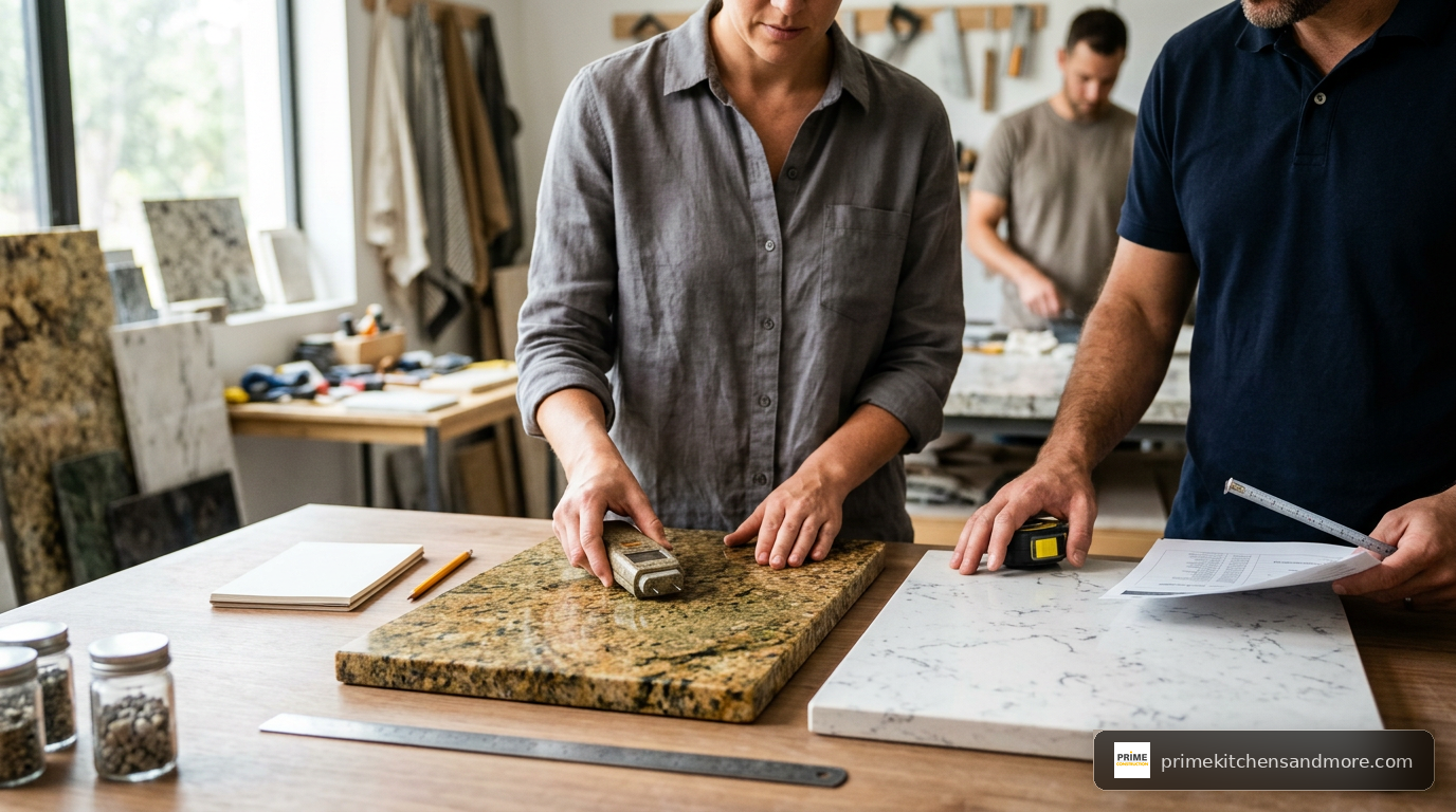 how to choose bathroom countertop material in Orlando FL